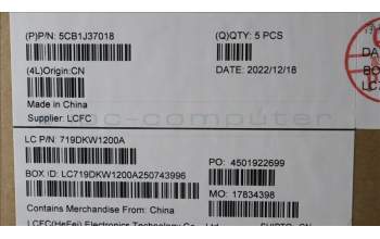 Lenovo 5CB1J37018 COVER Upper Case ASM_TC L82TL SG