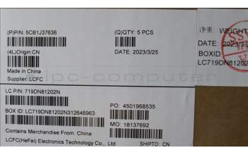 Lenovo 5CB1J37636 COVER Upper Case ASM_POR L82V6 NFP_CG