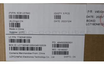 Lenovo 5CB1J37643 COVER Upper Case ASM_GER L82V6 NFP_CG