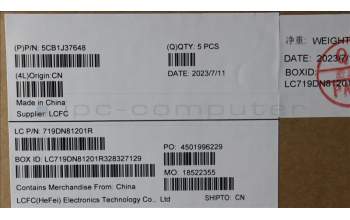 Lenovo 5CB1J37648 COVER Upper Case ASM_BEL L82V6 NFP_CG