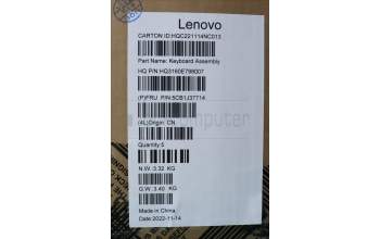 Lenovo 5CB1J37714 COVER Upper Case ASM_RUS H 82VA GY