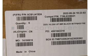 Lenovo 5CB1J41924 COVER Upper Case ASM_FRA C 82SB BLA