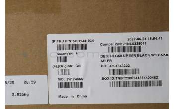 Lenovo 5CB1J41934 COVER Upper Case ASM_FRA/ARA C 82SB BLA