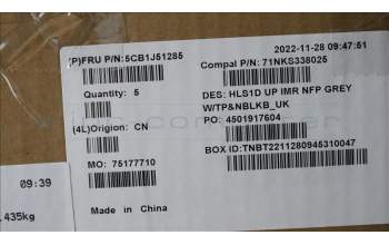 Lenovo 5CB1J51285 COVER UpperCaseASM_UKE C82VG NFP CG