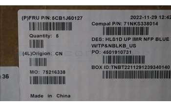Lenovo 5CB1J60127 COVER UpperCaseASM_ENG C82VG NFP AB
