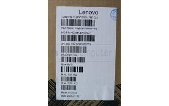 Lenovo 5CB1K02703 COVER Upper Case ASM_NORDIC H82WUSTGY
