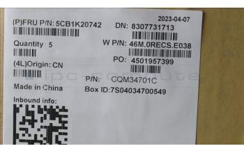 Lenovo 5CB1K20742 COVER Upper Case ASM_BUL W82XX AB BL