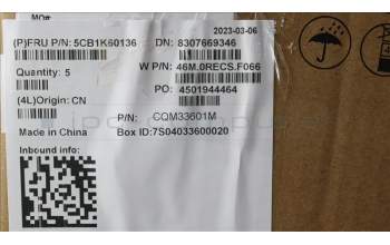 Lenovo 5CB1K60136 COVER Upper Case ASM_CZE/SLK W 82XY AB
