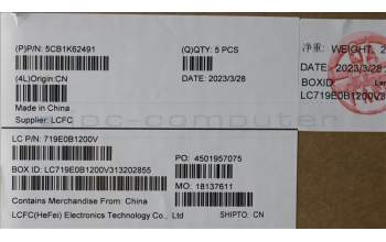 Lenovo 5CB1K62491 COVER Upper Case ASM_HUN L83B1 STGY