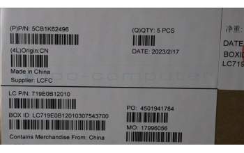 Lenovo 5CB1K62496 COVER Upper Case ASM_LA SPA L83B1 STGY