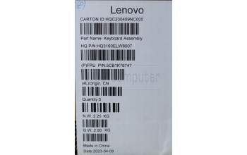 Lenovo 5CB1K76747 COVER Upper Case ASM_SWS_H 82WV NFPSTGY