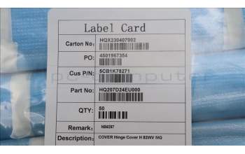 Lenovo 5CB1K78271 COVER Hinge Cover H 82WV MG