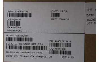 Lenovo 5CB1K91145 COVER Upper Case ASM_POR L82XB AB NBL