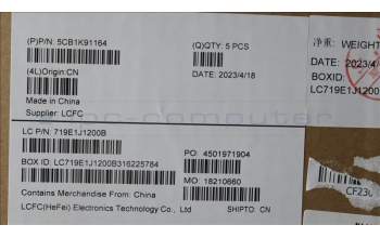 Lenovo 5CB1K91164 COVER Upper Case ASM_CZE/SLK L82XB ABNBL