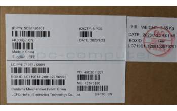 Lenovo 5CB1K95101 COVER Upper Case ASM_UKE L82XB FB NBL