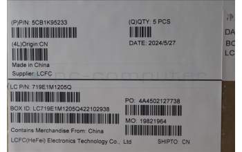 Lenovo 5CB1K95233 COVER Upper Case ASM_POR L82XM AB NBL