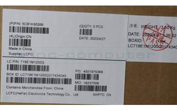 Lenovo 5CB1K95266 COVER Upper Case ASM_FRA L82XM ABFP BL