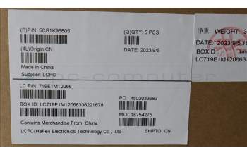 Lenovo 5CB1K96805 COVER Upper Case ASM_RUS L82XM AG BL