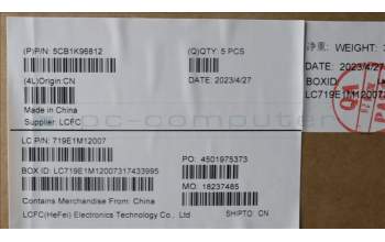 Lenovo 5CB1K96812 COVER Upper Case ASM_UKE L82XM AG BL