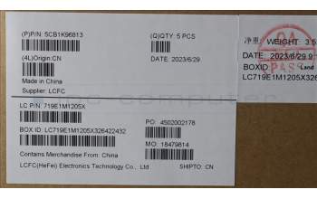 Lenovo 5CB1K96813 COVER Upper Case ASM_UKR L82XM AG BL