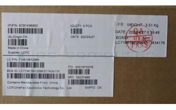 Lenovo 5CB1K96852 COVER Upper Case ASM_EURO ENGL82XMAGFPBL