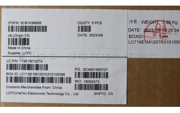 Lenovo 5CB1K96856 COVER Upper Case ASM_GER L82XM AGFP BL