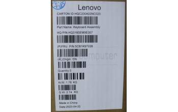 Lenovo 5CB1K97038 COVER Upper Case ASM_BEL H83ALARGY