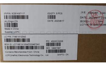 Lenovo 5CB1K97117 COVER Upper Case ASM_GER L82XL FP AB BL