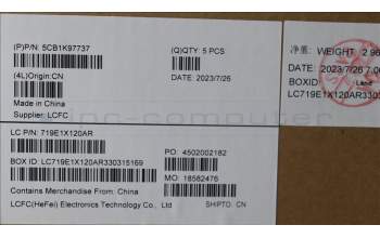 Lenovo 5CB1K97737 COVER Upper Case ASM_FRA L82XL FP AG BL