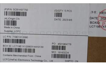 Lenovo 5CB1K97750 COVER Upper Case ASM_NORDIC L82XL FPAGBL