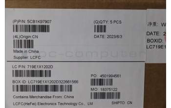 Lenovo 5CB1K97907 C-Cover with keyboard,Nordic,Abyss Blue,Non_Backlight,Non_FingerPrint
