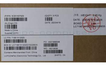 Lenovo 5CB1K97929 COVER Upper Case ASM_GER L82XL NFP AG BL