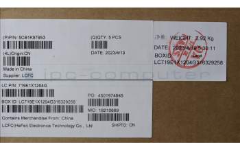 Lenovo 5CB1K97953 COVER Upper Case ASM_ITA L82XL NFP AGNBL