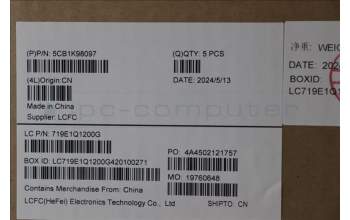 Lenovo 5CB1K98097 COVER Upper Case ASM_POR L82YT NFP BK