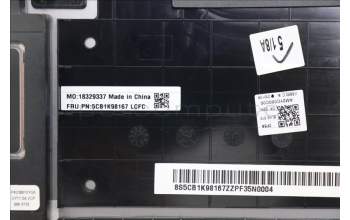 Lenovo 5CB1K98167 COVER Upper Case ASM_BEL L83AS A/G