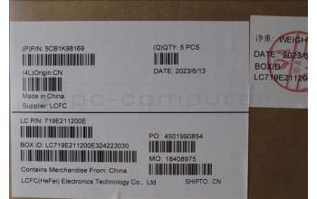 Lenovo 5CB1K98169 COVER Upper Case ASM_BUL L83AS A/G