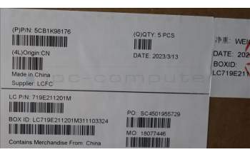 Lenovo 5CB1L09254 COVER Upper Case ASM_GER L82YU BK