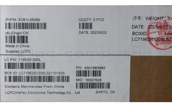 Lenovo 5CB1L09280 C-Cover with keyboard,English,Grey