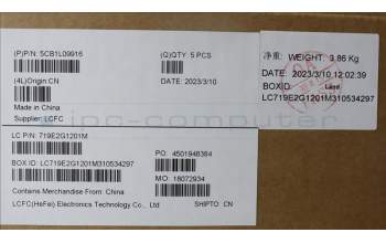 Lenovo 5CB1L09916 COVER Upper Case ASM_NORDICL82WQRGBWTWOL