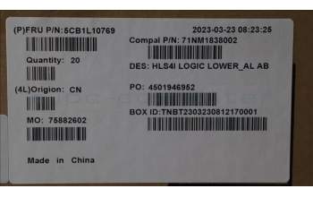 Lenovo 5CB1L10769 COVER Lower Case C 82XD AL AB