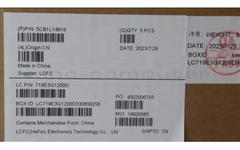 Lenovo 5CB1L14918 COVER Upper Case ASM_UKE L82XR NFP ABNBL