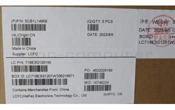 Lenovo 5CB1L14959 COVER Upper Case ASM_BEL L82XR NFP AG BL