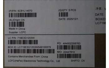 Lenovo 5CB1L14970 COVER Upper Case ASM_FRA L82XR NFP AG BL