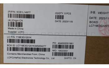 Lenovo 5CB1L14977 COVER Upper Case ASM_HUN L82XR NFP AG BL