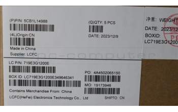 Lenovo 5CB1L14988 COVER Upper Case ASM_SWS L82XR NFP AG BL