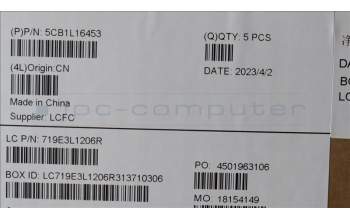 Lenovo 5CB1L16453 COVER Upper Case ASM_HUN L82XQ AB NBL