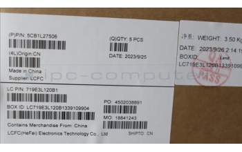 Lenovo 5CB1L27506 COVER Upper Case ASM_EURO ENG L82XQ AGBL