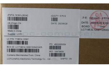 Lenovo 5CB1L28242 COVER Upper Case ASM_FRA/ARAL82XQAGFPNBL