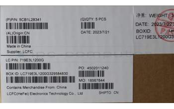 Lenovo 5CB1L28341 COVER Upper Case ASM_UKE L82XQ FBFP NBL