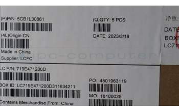 Lenovo 5CB1L30861 COVER Upper Case ASM_UKE L82WK ONGY RGB